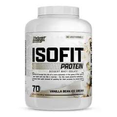 NUTREX RESEARCH - Proteina Isolatada ISOFIT 5 LB - Vainilla Bean Ice Cream