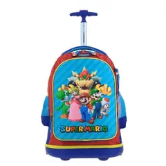 Nintendo - MOCHILA CON RUEDAS GRANDE MARIO AMIGOS
