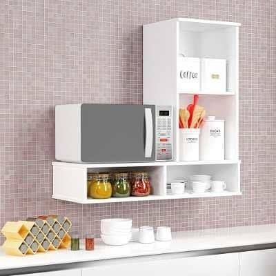 MUEBLE DE MICROONDAS - LA CASA DEL MUEBLERO - BLANCO