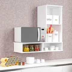 GENERICO - MUEBLE DE MICROONDAS - LA CASA DEL MUEBLERO - BLANCO