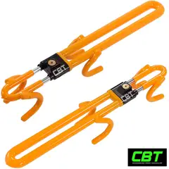 GENERICO - Seguro bloque traba pedal volante timón antirrobo vehicular