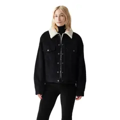 LEVIS - Casaca Mujer 90s Sherpa Trucker Negro