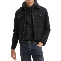LEVIS - Casaca Hombre Type 3 Sherpa Trucker Negro