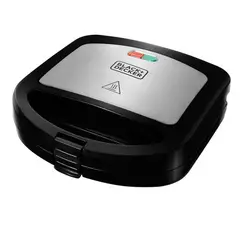 BLACK+DECKER - Sandwichera de Placas profundas Black & Decker SM24530-CL Negro