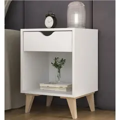 NACION MUEBLES - VELADOR VINTAGE JUAN COLOR BLANCO