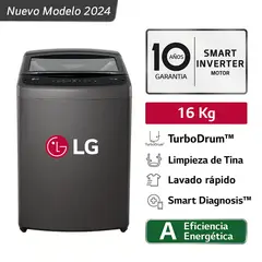LG - Lavadora WT16BVTB 16 kg - Alta Capacidad y Eficiencia Energética