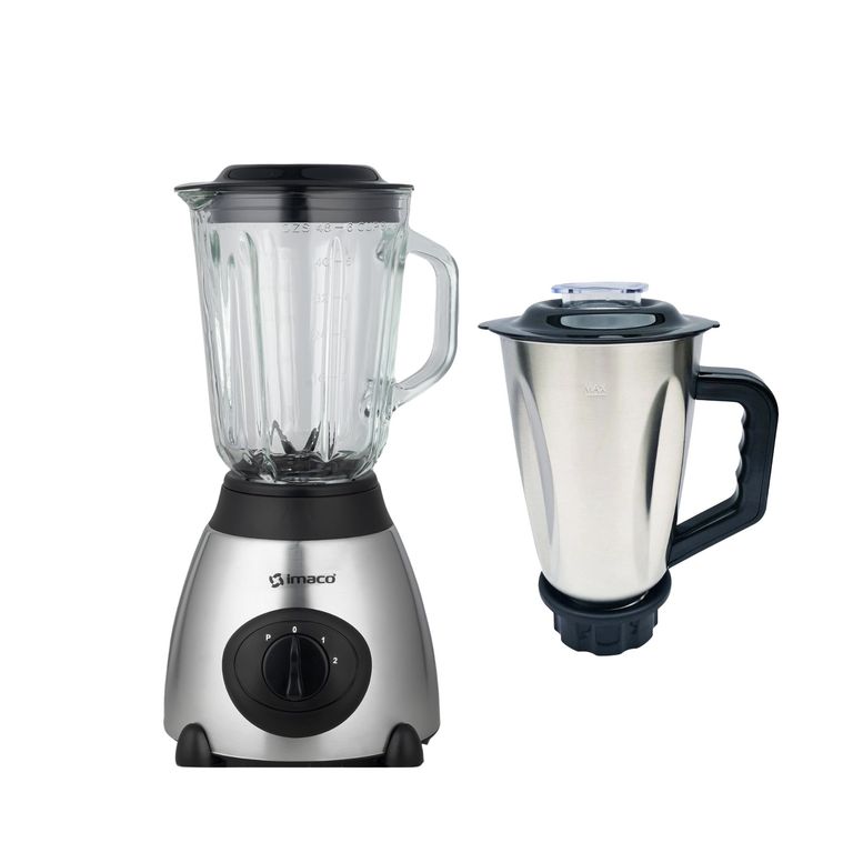 Combo licuadora 1.5Lts 2vel acero inox+ Vaso acero coctelero