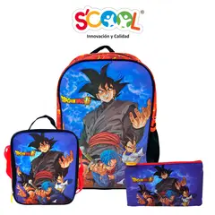 SCOOL - SET ESCOLAR OFICIO MOCHILA DRAGON BALL