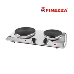 FINEZZA - COCINA ELECTRICA ACERADA 2 HORNILLAS