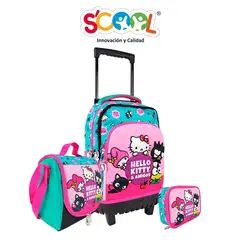 SCOOL - SET MOCHIRUEDAS HELLO KITTY Y SUS AMIGOS