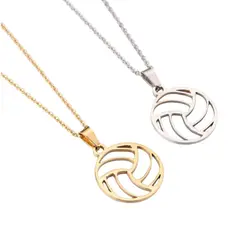 GENERICO - Set x 2 collares pelota Voley para mejores amigos o pareja