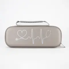 GENERICO - Estuche para Estetoscopio y Accesorios Clásico Grey Silver - Plata