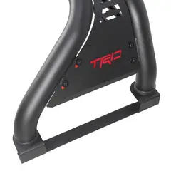 GENERICO - ANTIVUELCO ACERO INOXIDABLE 2016-2024 CON CUBOS LED Y LOGO TRD HILUX BLACK