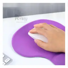 GENERICO - Mouse Pad Suave y Resistente Gel en Lila Y+Regalo Agendita