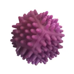 GENERICO - Pelota silicona morada dura con puas chica para perros