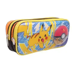 POKEMON - CARTUCHERA SUAVE DOBLE 3D METALICO INFANTIL NIÑO D