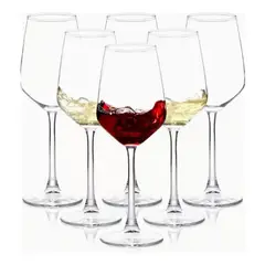 INSPIRA - Set de 6 Copas para Vino Base Ancha 640 ml