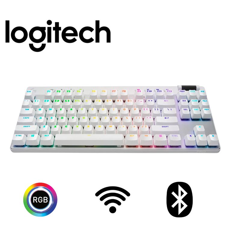 TECLADO PRO X TKL LIGHTSPEED INALAMBRICO USB BLANCO