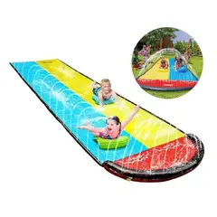 GENERICO - Tobogán Deslizador Acuático Con Rociador Doble De Niños