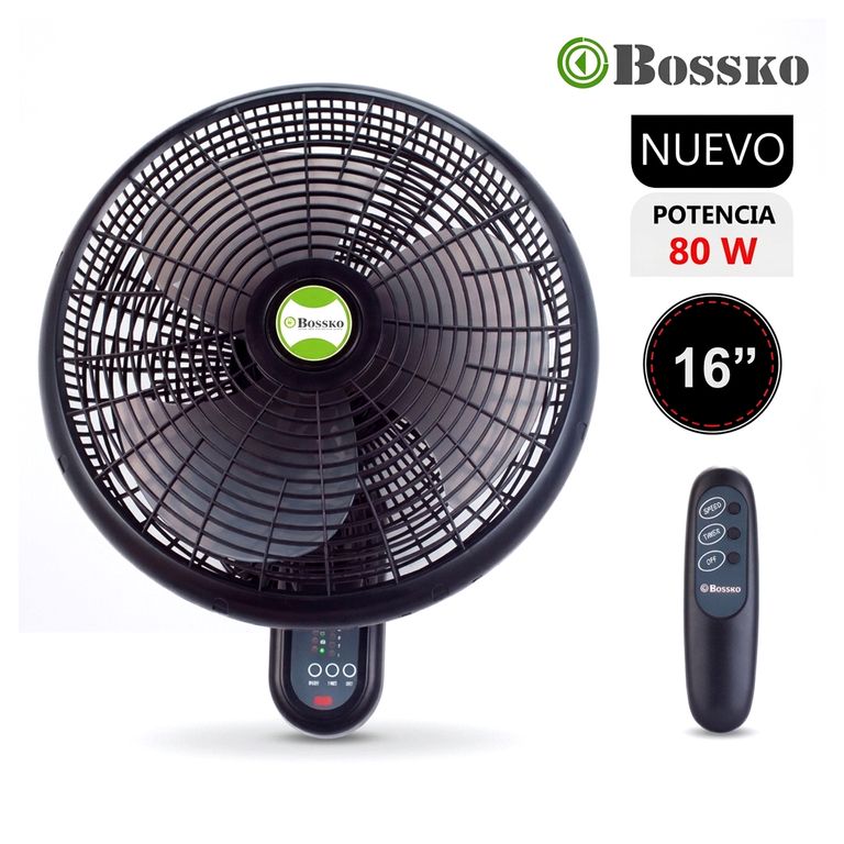 Ventilador de Pared con Control Remoto BK-8210PD