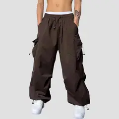 ENKI - Pantalón Cargo Parachute Varón - Estilo Urbano y Funcional