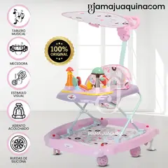 BABY - Andador Musical Didáctico «MUSHROOM» Pink