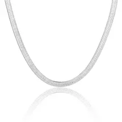 CLEO JOYAS & ACCESORIOS - Cadena Snake Serpiente Plateado Plata