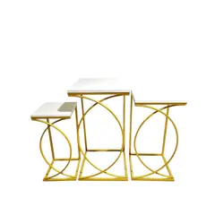 OEM - 3 MESAS CHANEL DECORATIVAS PARA EVENTOS FIESTAS MOBILIARIO