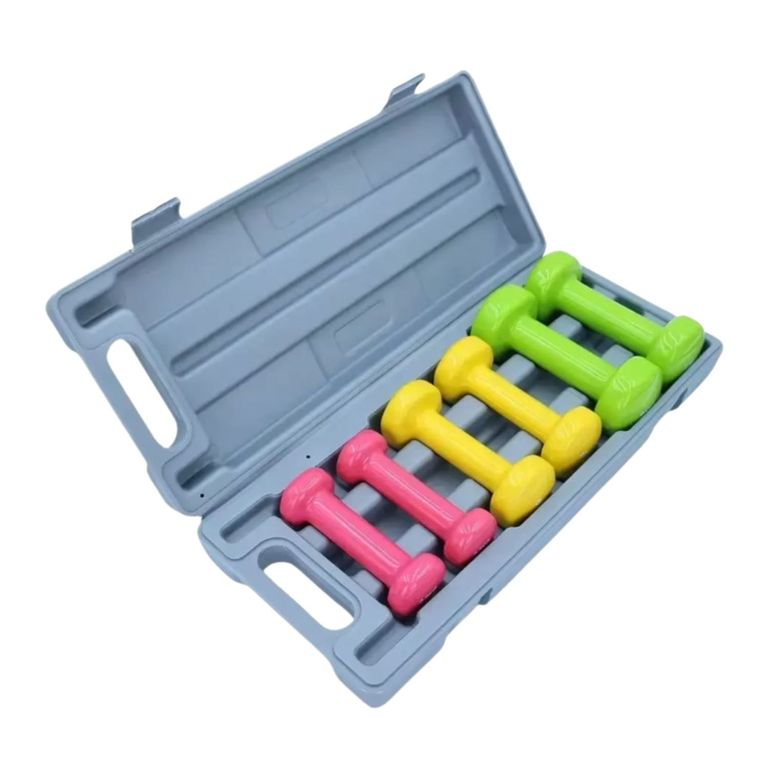Juego de Mancuernas de Vinil de 6 kg