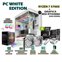 AMD - Computadora PC RYZEN 7 5700X RAM 32GB SSD 1TB GRAFICA MSI RTX 4060 8GB