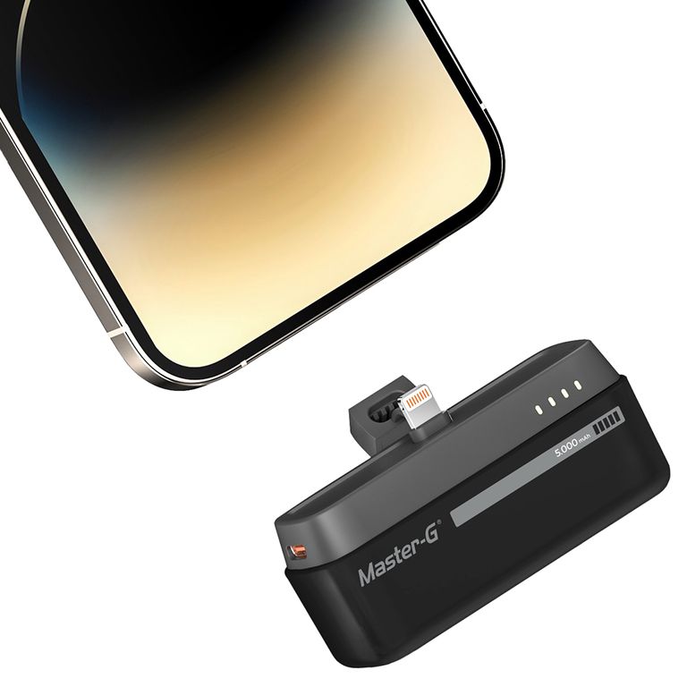 Power Bank Mini Master-G 5000mAh 20W Tipo C Power Delivery Negro