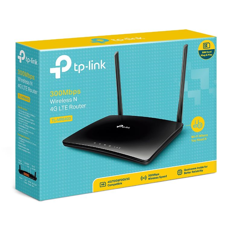 ROUTER PARA CHIP 4G LTE TP-LINK TL-MR6400 APAC