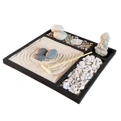 GENERICO - Jardín Zen Concreto Negro Buda