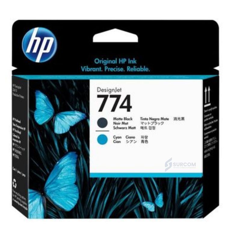 Cabezal 774 Matte Black / Cyan (P2W01A) Original