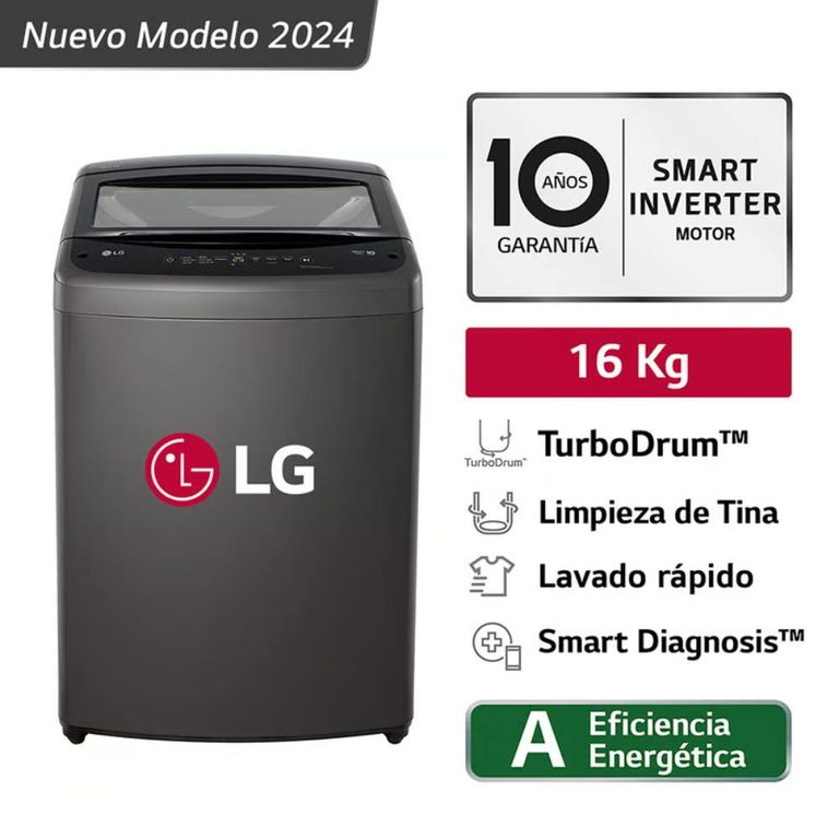 Lavadora TurboDrum de 16KG WT16BVTB Negro