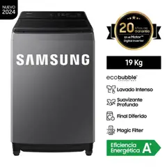 SAMSUNG - Lavadora EcoBubble™ 19KG Plateada