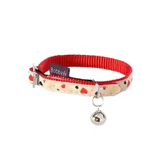 BOBBY - Collar para gatos Cat Love - Rojo