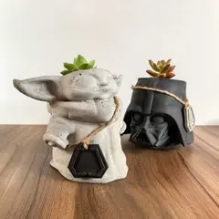 GENERICO - The Force Guerra de las Galaxias Macetas de Concreto