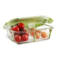 RYBIU IMPORT - Envase para Comida de Tapa Verde Y+Post-it Adhesivos