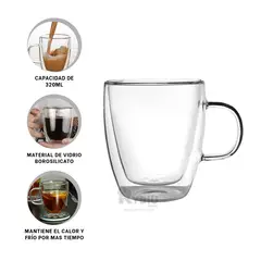 GENERICO - Vaso para Manzanilla en Tranparente Y+Ligas de Regalo