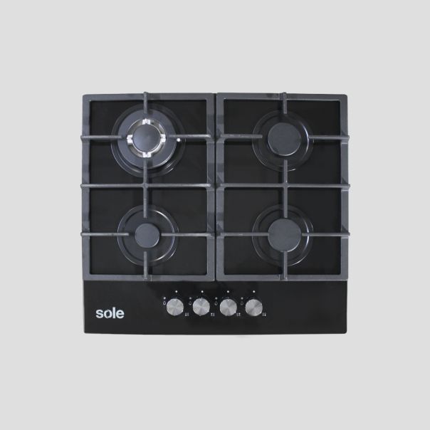 Encimera Vidrio Templado A Gas 60cm SOLCO045V2