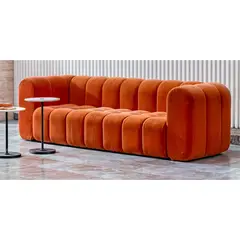 GENERICO - Sofá Cubito Terracota 3 Cuerpos - Anaranjado