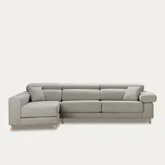 YOLODECORO - Seccional con Chaise Longue a la Izquierda Air Cemento