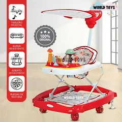 BABY - Andador Musical Didáctico «MUSHROOM» Red