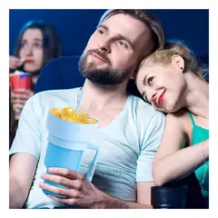 GENERICO - Vaso para Liquidos en Color Celeste Y+Regalo Stickers