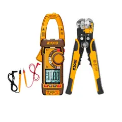 INGCO TOOLS - Kit Multimetro pinza amperimetrica + pelacable automático INGCO