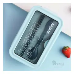 GENERICO - Taper para Loncheras Color Azul Y+Regalo Stickers