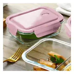 GENERICO - Taper Resistente en Tapa Rosado Y+Papel de Regalo