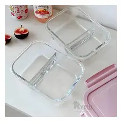 GENERICO - Taper Innovador Compartible de Tapa Rosado Y+Regalo Stickers