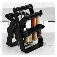GENERICO - Dispensador de Aliños Versatil en Negro Y+Gift MiniAgenda